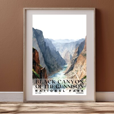 Black Canyon of the Gunnison National Park Poster, Travel Art, Office Poster, Home Decor | S4 - image3